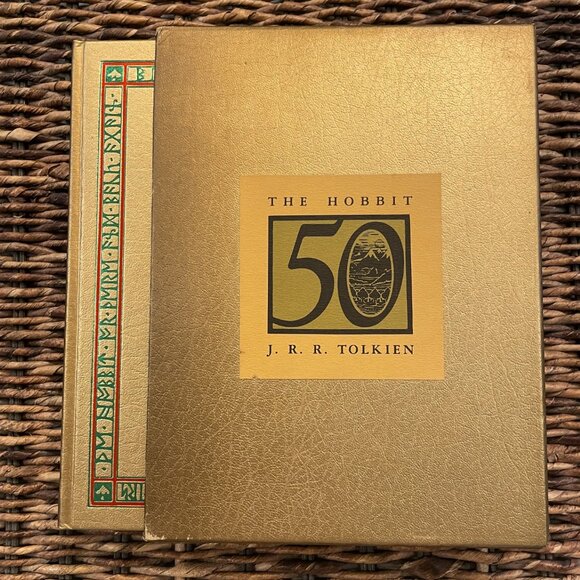The HOBBIT 50th Anniversary Edition Gold Slipcase 1966 Edition - Picture 1 of 12